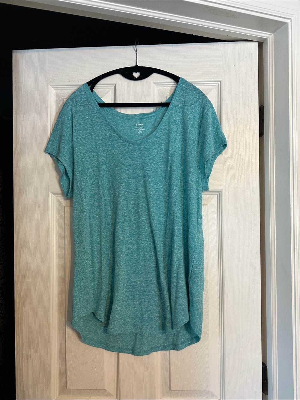 Old Navy Teal Short Sleeve Scoop Neck Tee